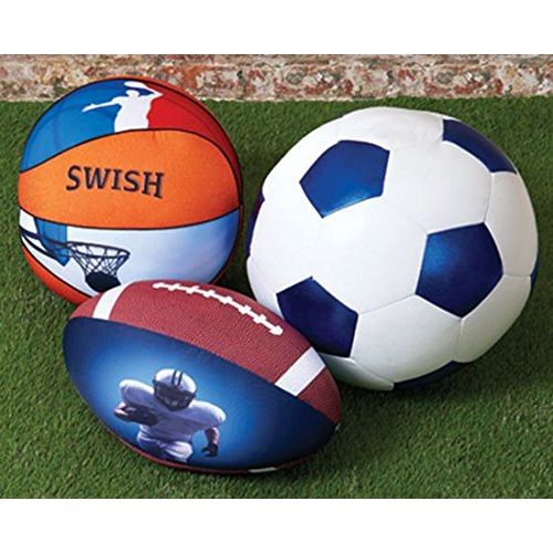  Iscream iscream Game On! Photoreal Football Shaped 16 x 12 x 12 Microbead Accent Pillow