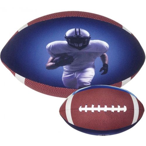  Iscream iscream Game On! Photoreal Football Shaped 16 x 12 x 12 Microbead Accent Pillow