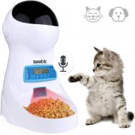 [아마존핫딜][아마존 핫딜] Iseebiz Automatic Cat Feeder 3L Pet Food Dispenser Feeder for Medium & Large Cat Dog4 Meal, Voice Recorder & Timer Programmable, Portion Control