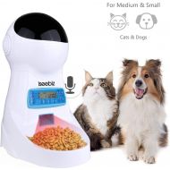 [아마존 핫딜] Iseebiz Automatic Pet Feeder, Cat Dog Food Dispenser 3 Liter Hopper, 4 Meals with Timer Programmable, Portion Control, Voice Recorder, Food Dispense Voice Remind, IR Detect, for Me