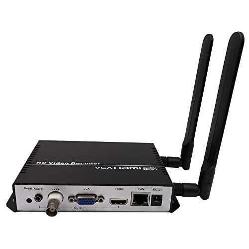  Iseevy ISEEVY Wireless H.264 AVC 1080P Video Decoder WiFi IPTV Decoder with HDMI and CVBS Output for Advertisement Display, IP Encoder Decoding, Network Stream Decoding support RTMP RTSP