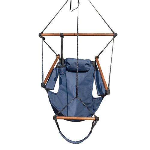  Island Retreat NU3200 Hanging Hammock Swing Chair, Blue