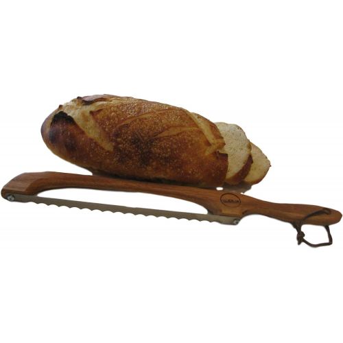  [아마존베스트]Islice.ca The Shop it Store, Solid Oak# Bread & Bagel Slicer, Right Handed, 17