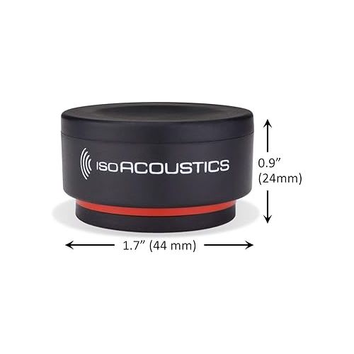  IsoAcoustics Iso-Puck Series Acoustic Isolators (Iso-Puck Mini, 6 lbs max/Unit, 16-Pack)