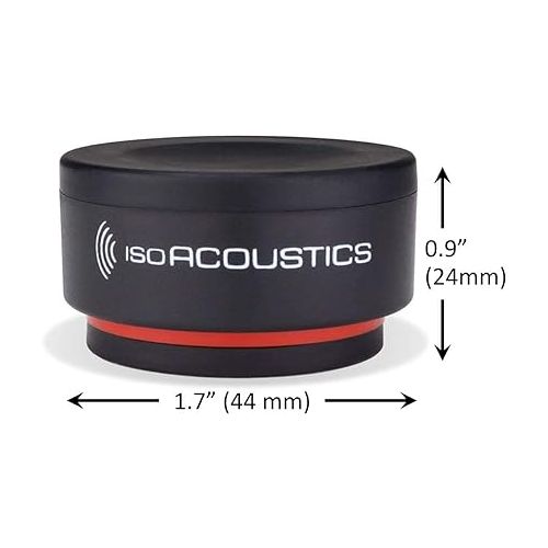  IsoAcoustics Iso-Puck Series Acoustic Isolators (Iso-Puck Mini, 6 lbs max/Unit, 8-Pack)