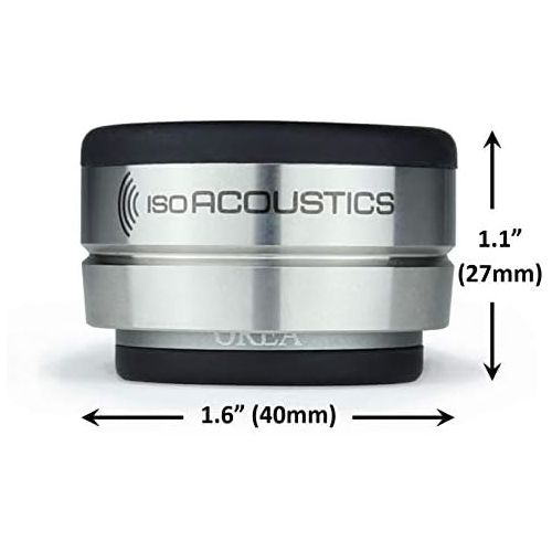  IsoAcoustics Orea Series Audio Equipment Isolators (Graphite - 4 lbs Max/pc)