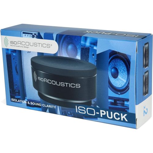  IsoAcoustics Iso-Puck Series Acoustic Isolators (Iso-Puck, 20 lbs max/Unit, 4-Pack)