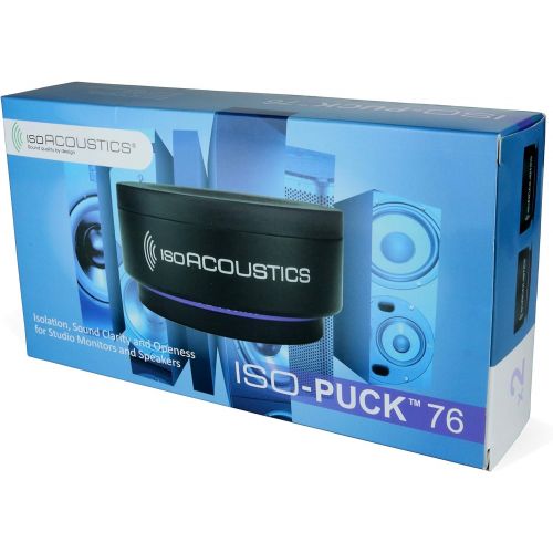  IsoAcoustics Iso-Puck Series Acoustic Isolators (Iso-Puck 76, 40 lbs or Less/Unit, 2-Pack)