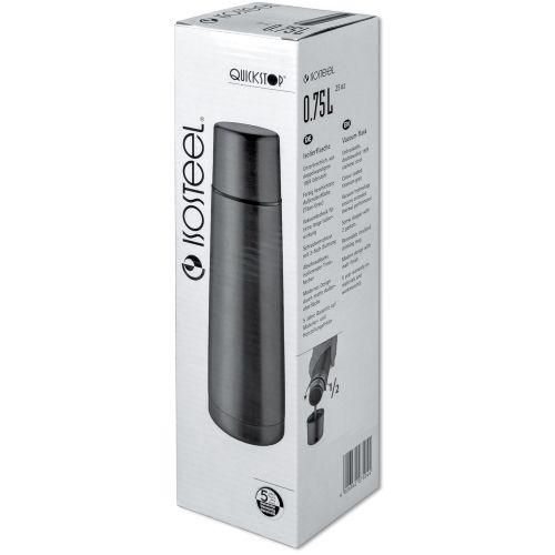  Isosteel VA-9556AT 25 fl.oz, leak proof double walled slimline high performance Vacuum Flask