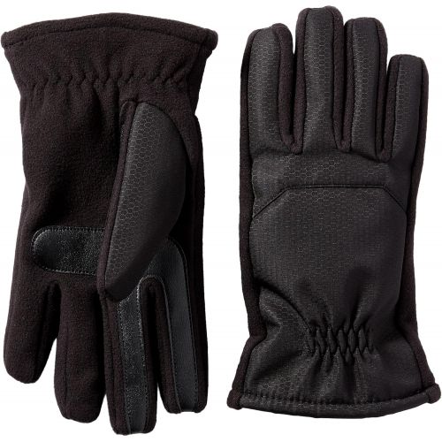  ISOTONER Isotoner Mens Matrix Nylon smarTouch Gloves with Gather