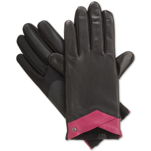  ISOTONER Isotoner Womens Signature Stretch Leather Tech Touch Gloves