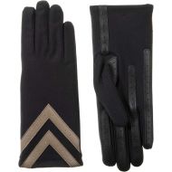 ISOTONER isotoner Women’s Spandex Touchscreen Cold Weather Gloves with Warm Fleece Lining and Chevron Details