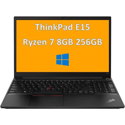  Ist computers Lenovo ThinkPad E15 15.6 FHD (1920x1080) Ryzen 7 5700u 8GB RAM, 256GB PCIe SSD Business Laptop AMD 8-Core (Beat i7-1165G7) Type-C, WiFi 6, Webcam, Windows 10 Pro