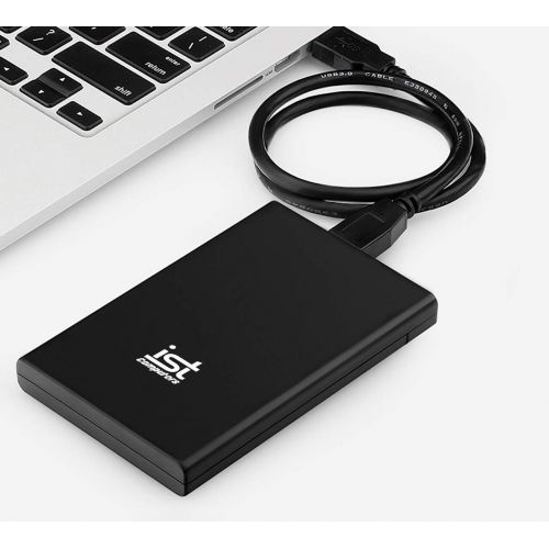  IST Computers 500GB Portable External Hard Drive, USB 3.0, Black