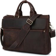 [아마존핫딜][아마존 핫딜] Messenger Laptop Case for 16” Computer Iswee Men’s Leather Briefcase Attache Case Tote Shoulder Bag