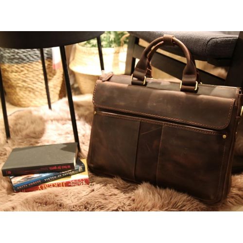  [아마존핫딜][아마존 핫딜] Messenger Laptop Case for 16” Computer Iswee Men’s Leather Briefcase Attache Case Tote Shoulder Bag