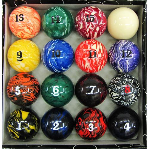  Iszy Billiards Art # Marble Swirl Pool Table Billiard Ball Set