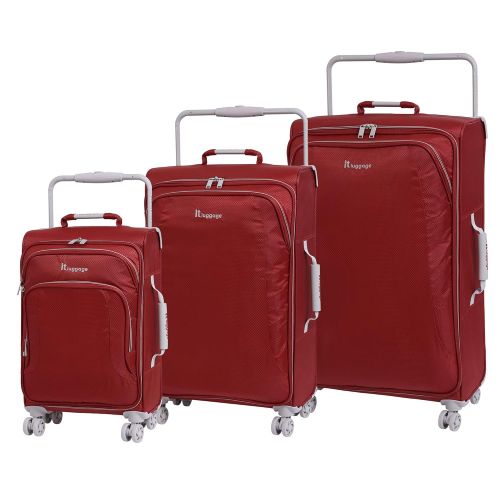  It luggage IT Luggage 27.6 Worlds Lightest 8 Wheel Spinner, Bossa Nova With Vapor Blue Trim