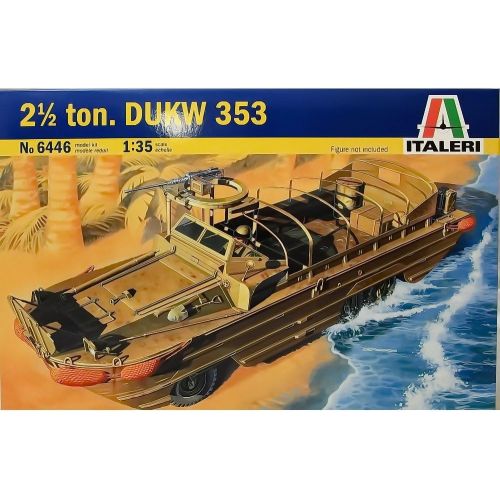  2-12-Ton DUKW 353 Amphibious Vehicle 135 Italeri
