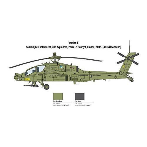  148 Italeri AH-64D Longbow Apache Helicopter -2748