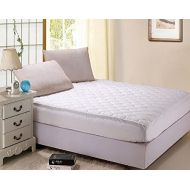 Italian Collection LUXURIA ULTRA PLUSH 100% Cotton Down Alternative Fitted Mattress Pad, FULL