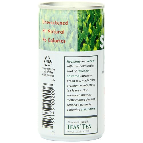  Ito En Sencha Shot, Japanese Green Tea, 6.4 Ounce (Pack of 30), Unsweetened, Zero Calories, with...