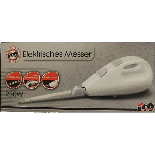  ito electronics Elektrisches Messer 250W weiss / Edelstahlklingen Schnelltrenner Dualer Sicherheitsschalter