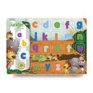 Its A Jungle In My Room 26-piece Jungle Lower Case Wooden Alphabet Puzzle by Boikido