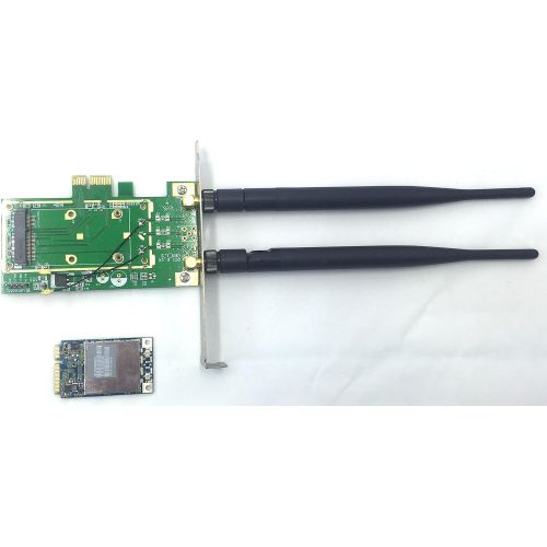  Ittecc Replacement Pci-e Pci-e Wireless Desktop WiFi WLAN Card 300m Fit for Apple Airport Extreme Card 802.11n for Apple Mac Pro Mb988za Bcm94322mc