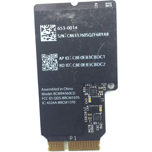  Ittecc Replacement WiFi Airport Wireless Card Bluetooth Card for iMac A1418 A1419 635-0014 BCM94360CD BCM4360CD 802.11ac Mini PCI-E