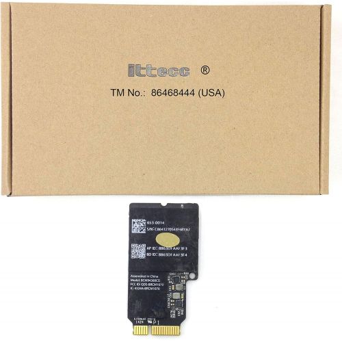  Ittecc Replacement WiFi Airport Wireless Card Bluetooth Card for iMac A1418 A1419 635-0014 BCM94360CD BCM4360CD 802.11ac Mini PCI-E