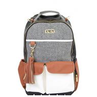 [아마존베스트]Itzy Ritzy Diaper Bag Backpack  Large Capacity Boss Backpack Diaper Bag Featuring Bottle Pockets, Changing Pad, Stroller Clips and Comfortable Backpack Straps, Coffee and Cream