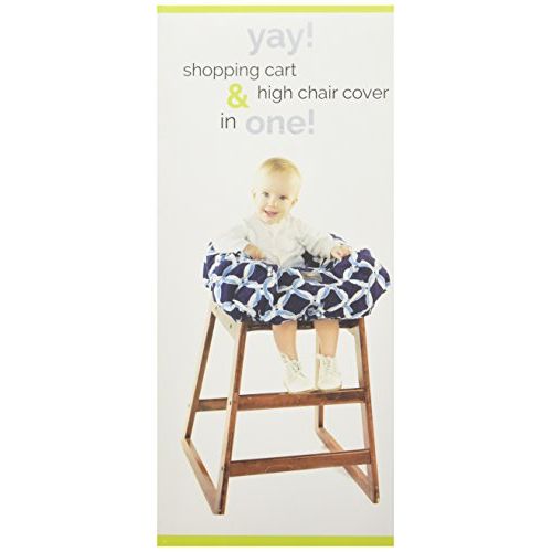  [아마존베스트]Itzy Ritzy Shopping Cart and High Chair Cover Featuring Padding, Toy Loops, Pockets and Safety Belts - for Use in Shopping Carts and High Chairs, Fresh Bloom