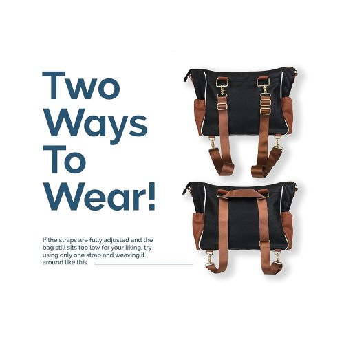  [아마존베스트]Itzy Ritzy Triple Threat Convertible Diaper Bag  Converts from a Tote to a Messenger Bag to a Backpack Diaper Bag; Includes 13 Total Pockets, Matching Stroller Straps & Changing P