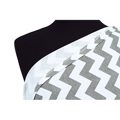  Itzy Ritzy Breastfeeding Cover and Infinity Nursing Scarf  Nursing Cover Can Be Worn as a Scarf and Provides Full Coverage While Nursing Baby, Gray Chevron