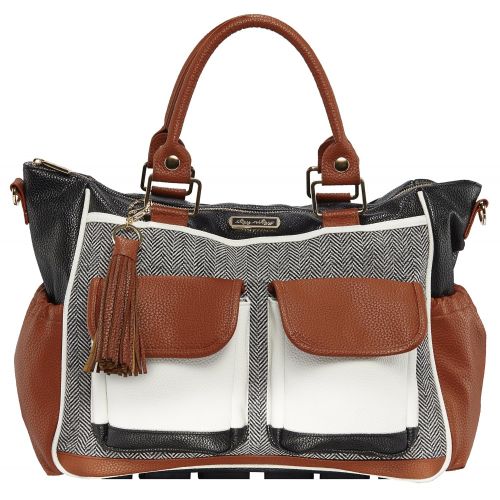  Itzy Ritzy Triple Threat Convertible Diaper Bag in Coffee and Cream