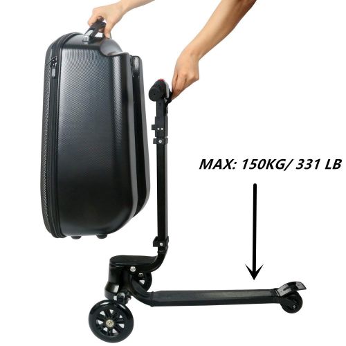  Iubest iubest Scooter Luggage for Adult Carry on Suitcase Foldable Trolley Case Bags for Travel, Business and School Men 50 liter, 18 inches