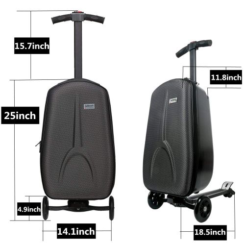  Iubest iubest Scooter Luggage for Adult Carry on Suitcase Foldable Trolley Case Bags for Travel, Business and School Men 50 liter, 18 inches