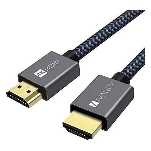  [아마존베스트]Ivanky 4K HDMI Cable 6.6 ft, iVanky High Speed 18Gbps HDMI 2.0 Cable, 4K HDR, 3D, 2160P, 1080P, Ethernet - Braided HDMI Cord 30AWG, Audio Return(ARC) Compatible UHD TV, Blu-ray, Xbox, PS4