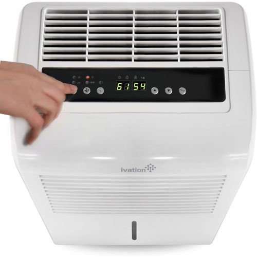  [아마존 핫딜]  [아마존핫딜]Ivation 30 Pint Energy Star Dehumidifier - Includes Programmable Humidistat, Hose Connector, Auto Shutoff/Restart, Timer, Casters & Washable Air Filter