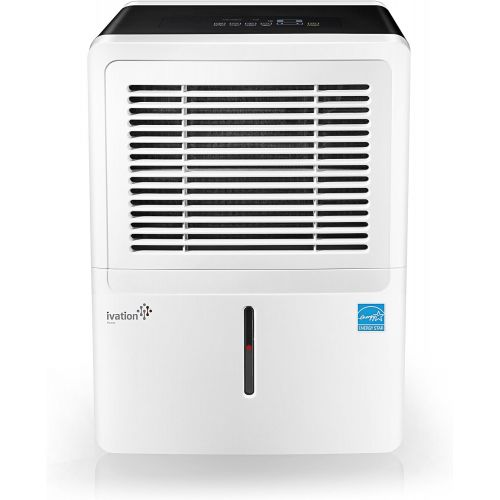  [아마존핫딜][아마존 핫딜] Ivation Energy Star Compressor Dehumidifier, for Spaces Up to 4,500 Sq Ft, Includes Programmable Humidistat, Hose Connector, Auto Shutoff/Restart, Casters and Washable Air Filter