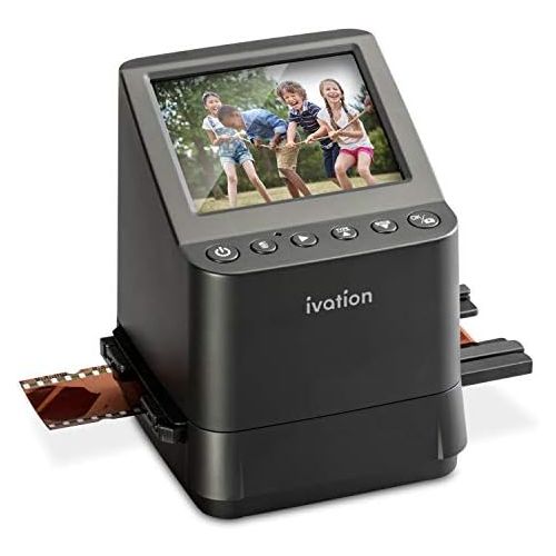  Ivation High Resolution 23MP Film Scanner Converts 135, 110, 126, Black and White, Films Slides and Negatives into Digital Photos, Vibrant 3.5 3.5 Color LCD Display, Easy Quick Loa