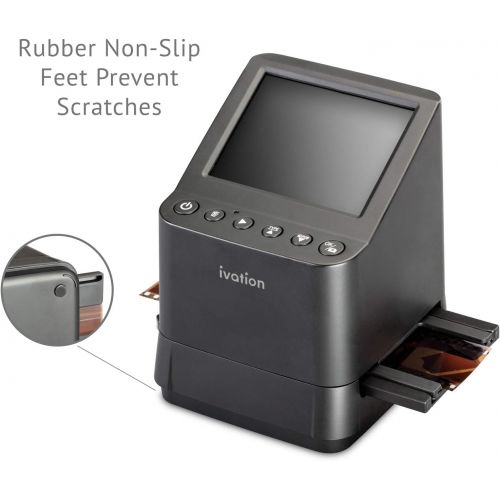  Ivation High Resolution 23MP Film Scanner Converts 135, 110, 126, Black and White, Films Slides and Negatives into Digital Photos, Vibrant 3.5 3.5 Color LCD Display, Easy Quick Loa