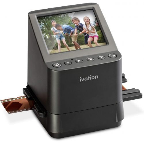  Ivation High Resolution 23MP Film Scanner Converts 135, 110, 126, Black and White, Films Slides and Negatives into Digital Photos, Vibrant 3.5 3.5 Color LCD Display, Easy Quick Loa