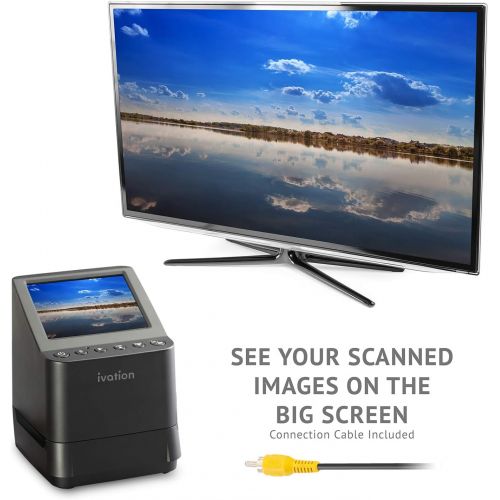  Ivation High Resolution 23MP Film Scanner Converts 135, 110, 126, Black and White, Films Slides and Negatives into Digital Photos, Vibrant 3.5 3.5 Color LCD Display, Easy Quick Loa