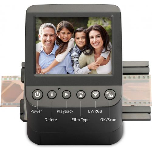  Ivation High Resolution 23MP Film Scanner Converts 135, 110, 126, Black and White, Films Slides and Negatives into Digital Photos, Vibrant 3.5 3.5 Color LCD Display, Easy Quick Loa