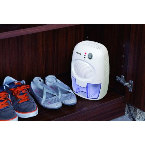  Ivation IVADM10 Powerful Small-Size Thermo-Electric Dehumidifier - for Smaller Room, Cupboard, Basement, Attic, Stored Boat, RV, Antique Car,White