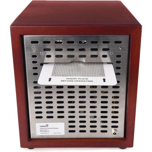  [아마존베스트]Ivation Ozone Generator Air Purifier, Ionizer & Deodorizer -Purifies Up to 3,500 Sq/Ft -Great for Dust, Pollen, Pets, Smoke & More Cherry