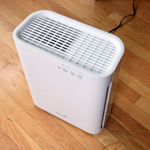  Ivation Medium Size 3-in-1 True HEPA Air Purifier Sanitizer and Deodorizer with UV Light - True HEPA Filter, Active Carbon Filter and UV Light Cleaner for Home or Office - 323 SqF