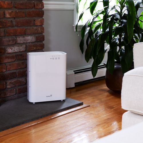  Ivation Medium Size 3-in-1 True HEPA Air Purifier Sanitizer and Deodorizer with UV Light - True HEPA Filter, Active Carbon Filter and UV Light Cleaner for Home or Office - 323 SqF